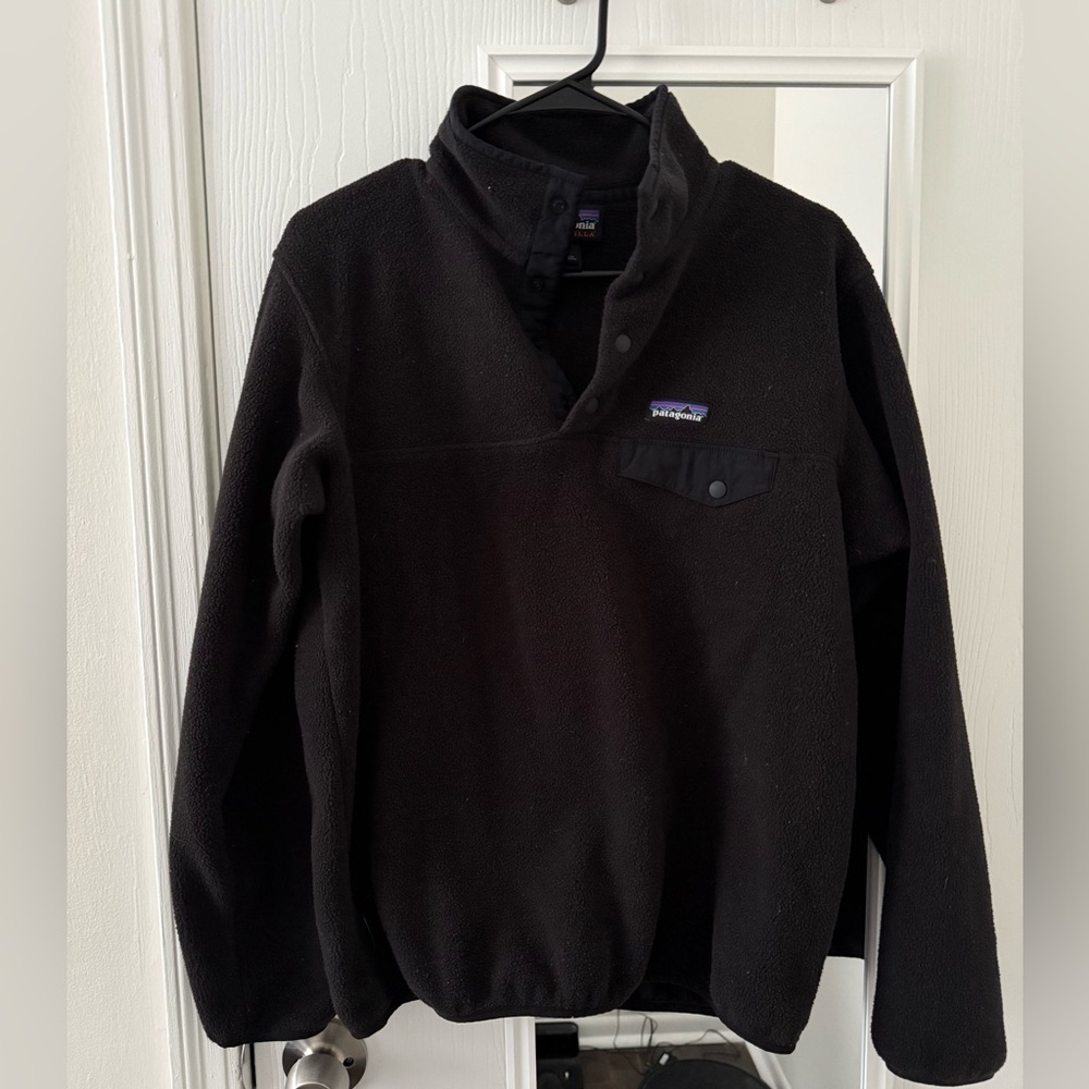 Patagonia Black Snap-T Fleece Jacket